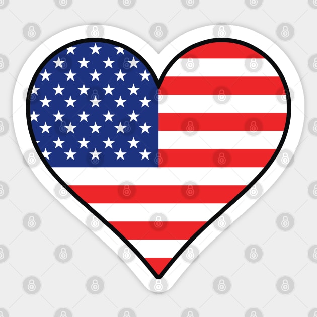 I Love America Sticker by dustbrain